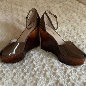 Zoe Wittner Brown Wedge Shoe